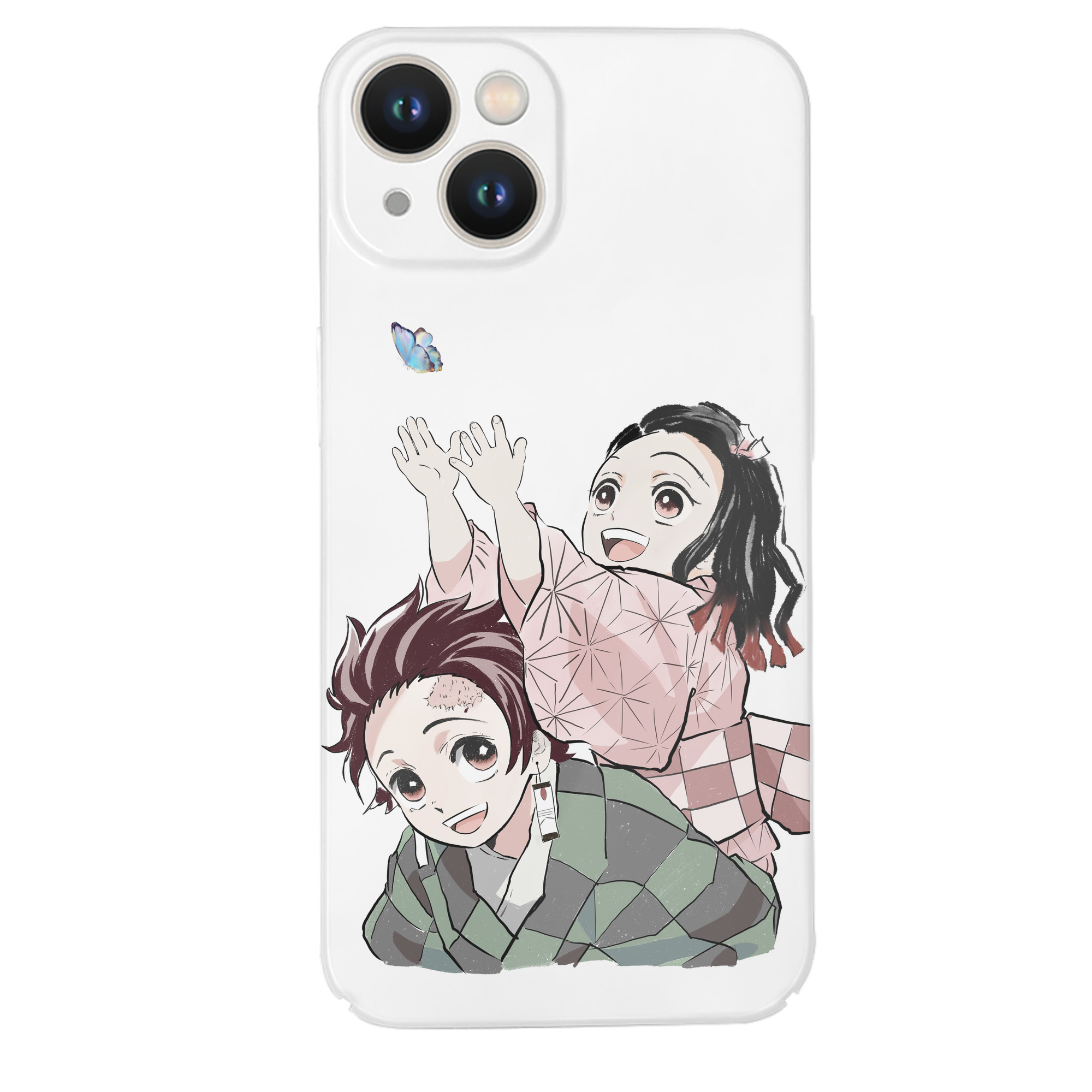 （画像用） 鬼滅の刃（きめつのやいば）竈門 禰󠄀豆子／かまど ねずこ Kamado Nezuko 【iPhone 14シリーズ対応】ハードケース